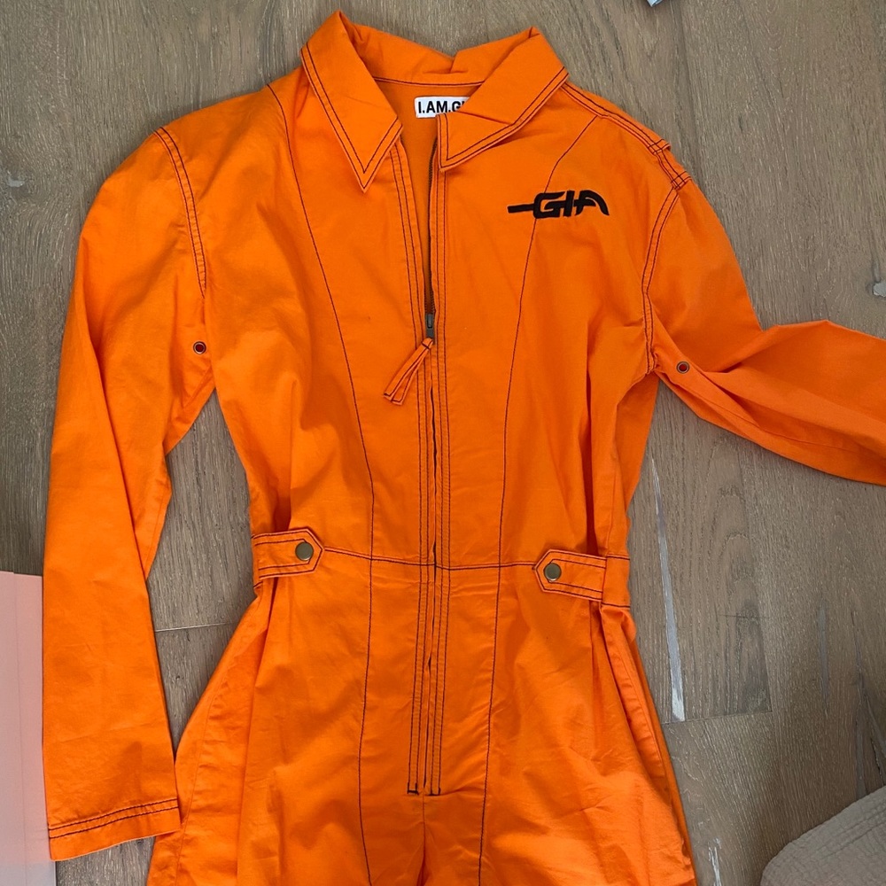 Iamgia orange jumpsuit
